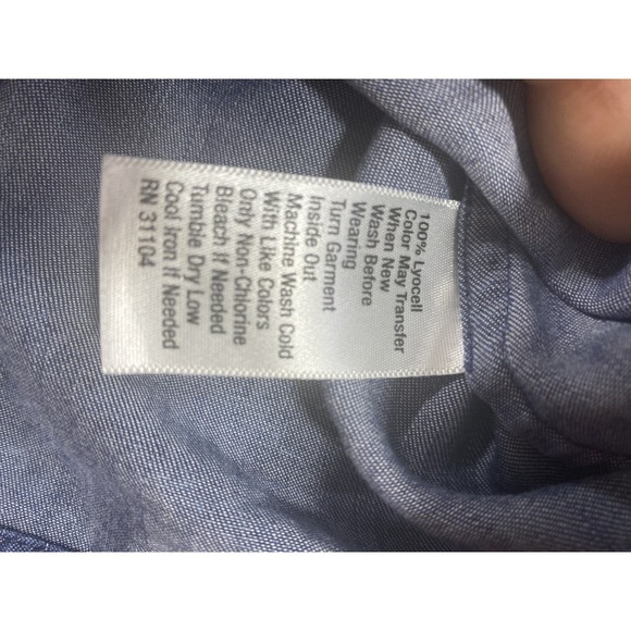 KARRI BLUE Sleeveless Dress Womens Small Blue Denim Lightweight Casual Lyocell - Picture 3 of 7